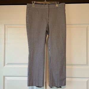 Ann Taylor the Devin Fit Blue Pinstripe Womens Size 10 Ankle/Capri Pant, coastal